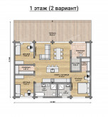 Дом из профилированного бруса VZ-431 
